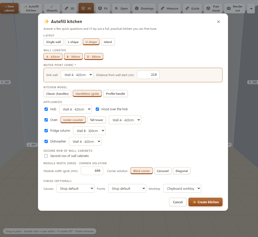 Spovex hardware wizard modal